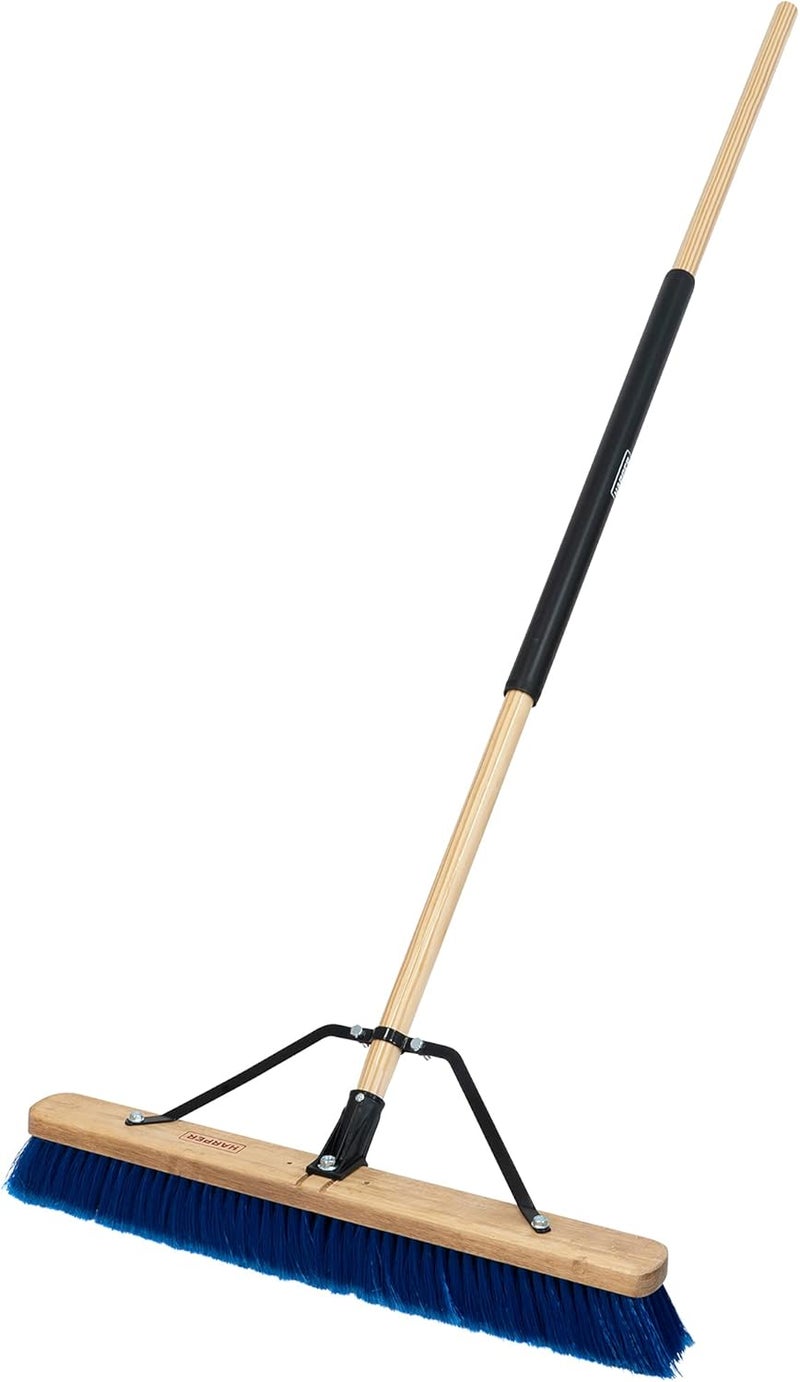 Harper 20201044 24 in. Indoor/Outdoor Dry All-Purpose Push Broom with Dual Bristles, for Dust, Gravel, Debris - Image 1